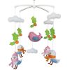 Winter Birds Christmas Holly Handmade Baby Boys Girls Musical Crib Mobile Nursery Mobile Hanging Toy