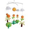 Baby Crib Mobile Sunshine Trees Flowers Handmade Musical Mobile Baby Shower Gift Nursery Decor