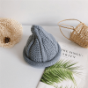 Gray Cute Knitted Pointed hat for Boys Girls