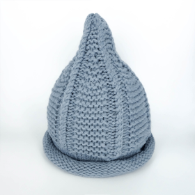 Gray Cute Knitted Pointed hat for Boys Girls