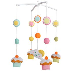 Infant Room Hanging Decor Baby Crib Mobile Nursery Decor Baby Mobile for Girls; Colorful Cupcake