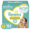 Pampers Swaddlers Diapers Enormous Pack Size 1, 164 Count