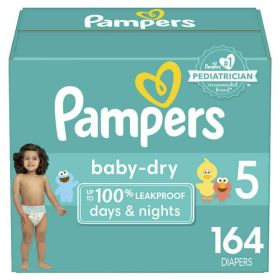 Pampers Baby-Dry Diapers Size 5, 164 Count