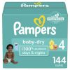 Pampers Baby-Dry Diapers Size 4, 144 Count