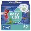 Pampers Easy Ups Training Underwear Boys Size 7 5T-6T, 52 Count