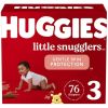 Huggies Little Snugglers Baby Diapers;  Size 3;  Count 76