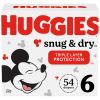 Huggies Snug & Dry Baby Diapers Size 6;  Count 54