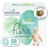 Pampers Pure Protection Natural Diapers Size 4, 58 Count