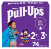 Pull-Ups Boys' Potty Training Pants Size 4;  2T-3T;  74 Ct