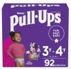 Pull-Ups Girls' Potty Training Underwear Size 5;  3T-4T;  92 Ct