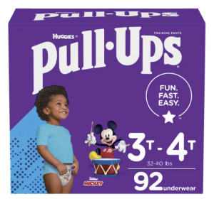 Pull-Ups Boys' Potty Training Underwear Size 5;  3T-4T;  92 Ct