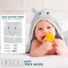 Kids Hooded Towel with Elephant Face. Large Child Blanket with Big Ears for Boys. Soft Cotton Gift for Newborns; Infants; Toddlers. Baby Supplies for