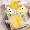 3 Pcs Baby Hair Bands Lemon Bowknot Cute Princess Headdress Girls Yellow Lace Flower Hair Accessories