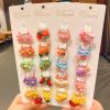 40Pcs/Set Colorful Flower Animal Girls Hairbands Sweet Fruit Elastic Hair Ropes Scrunchies Kids Hair Ties