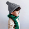 Gray Cute Knitted Pointed hat for Boys Girls