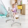 Folding Baby Dining High Chair with Adjustable Height and Recline