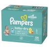 Pampers Baby-Dry Diapers Size 1, 120 Count