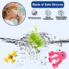 Suction Toys For Baby; Bath Toys For Kids Ages 4-8; 40pcs Toddler Stress Release Sensory Toys; Silicone Suction Cup Animal With Dinosaur Eggshell Stor