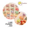 40Pcs/Set Colorful Flower Animal Girls Hairbands Sweet Fruit Elastic Hair Ropes Scrunchies Kids Hair Ties