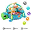 3 in 1 Baby Activity Play Mat Gym Game with Ball Pit Play Crawling Mat Baby Playing Mat Toys Unisex Kids Activity Carpet Infant