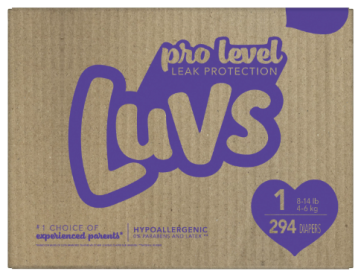 Luvs Pro Level Leak Protection Diapers Size 1, 294 Count (Brand: Diaper)