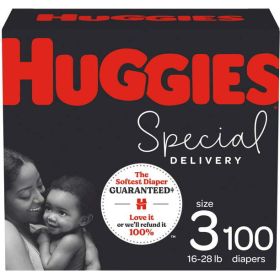 Huggies Special Delivery Hypoallergenic Baby Diapers Size 3;  Count 100 (Brand: Huggies)