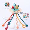 Toys For 18M+Infant; Food Grade Silicone Pull String Activity Toy; Sensory Toys For Toddlers; Travel Toys For Babies ; Baby Toys Fine Motor Skills Toy