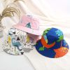 Baby Boy Cartoon Animal & Cactus Pattern Sunshade Bowl Hats